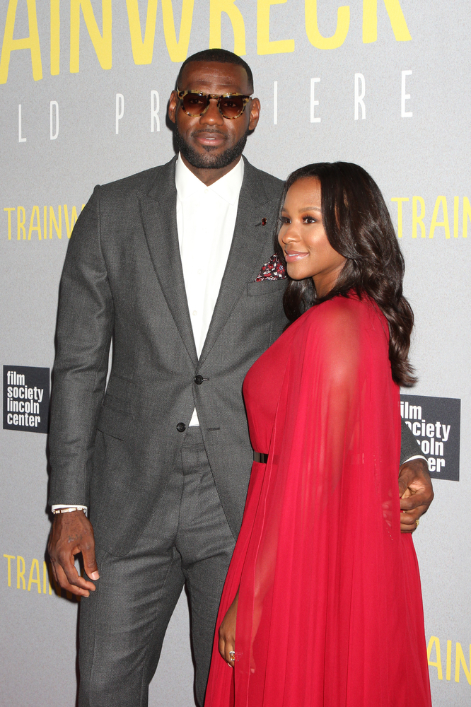 high school sweethearts - Lebron James and wife